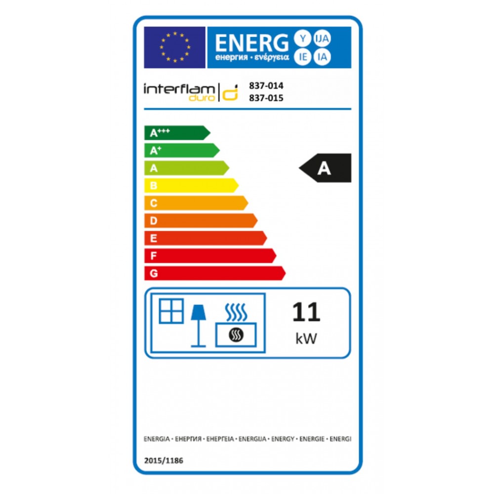 Wood Burning Fireplace  UNIFLAM 600 DURO S with air supply, left side, 11kW |  |  |