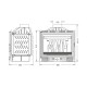 Wood Burning Fireplace UNIFLAM 600 ECO with damper, 8kW |  |  |