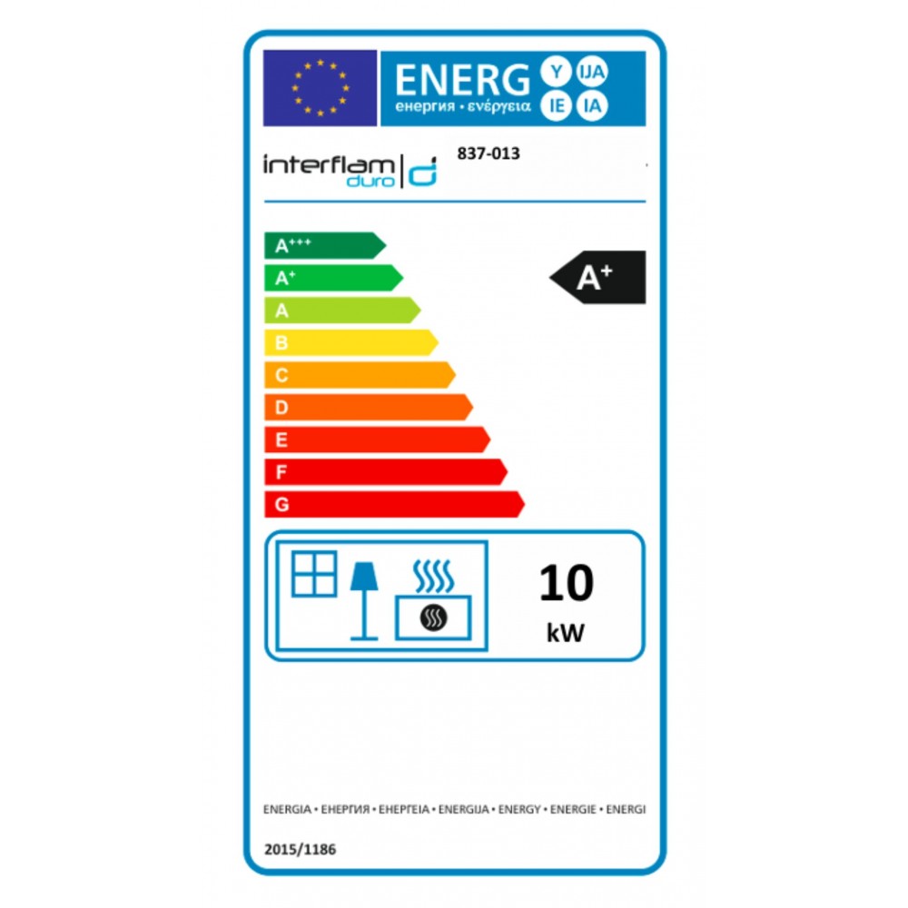 Wood Burning Fireplace UNIFLAM 660 DURO with air ducts and air supply, left side, 10kW |  |  |