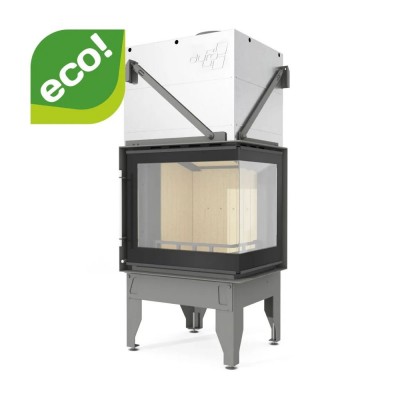 Wood Burning Fireplace UNIFLAM 660 DURO with air ducts and air supply, right side, 10kW - Product Comparison