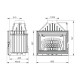 Wood Burning Fireplace UNIFLAM 700 LUX ECO with damper, 12kW |  |  |