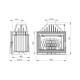 Wood Burning Fireplace UNIFLAM 700 LUX ECO with damper and air supply, 12kW |  |  |