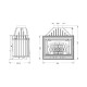 Wood Burning Fireplace UNIFLAM 700 OPTIMA ECO with damper, 12kW |  |  |