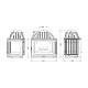 Wood Burning Fireplace UNIFLAM 700 PLUS ECO with damper, right side, 9kW |  |  |