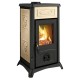 Italian wood burning stove La Nordica Gemma Ecru, 6kW |  |  |