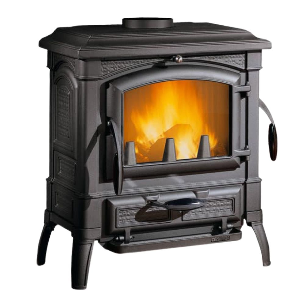 Italian cast iron wood burning stove La Nordica Isetta con cerchi EVO 4.0, 7.3kW | Italian wood burning stoves and fireplaces |  |