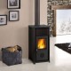 Italian wood burning stove La Nordica Tea black, 6.6kW |  |  |