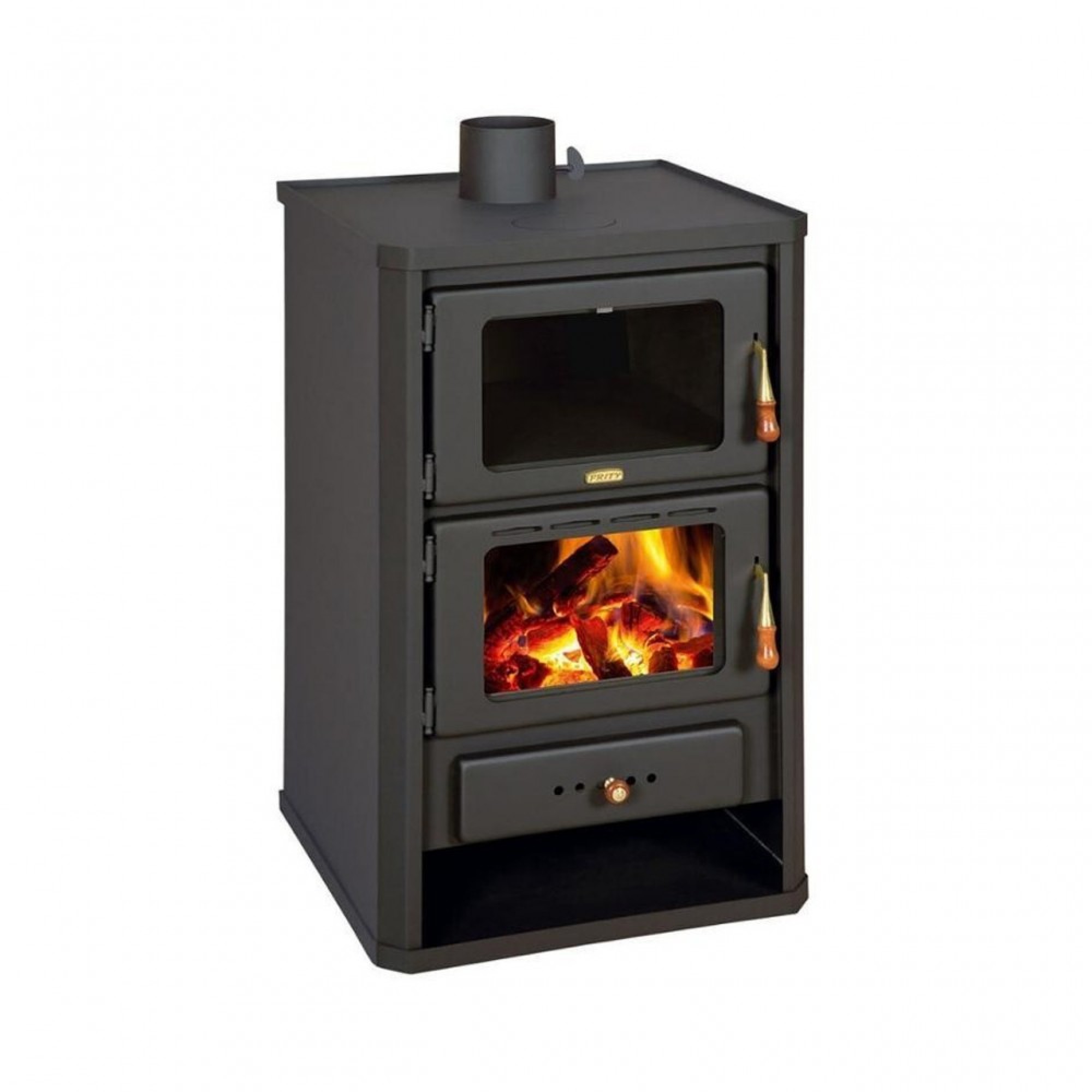 ᐉ Wood burning stove with oven Prity FG 14.2kW, Log – Top Prices ...