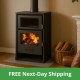 Wood burning stove with back boiler and oven Balkan Energy Suzana, 11.6kW - 17.5kW | Wood Stoves With Back Boiler | Wood Burning Stoves |