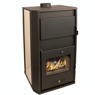 Wood burning stove with back boiler Balkan Energy Bellarosa, 29.16 - 34.10kW - Wood Burning Stoves