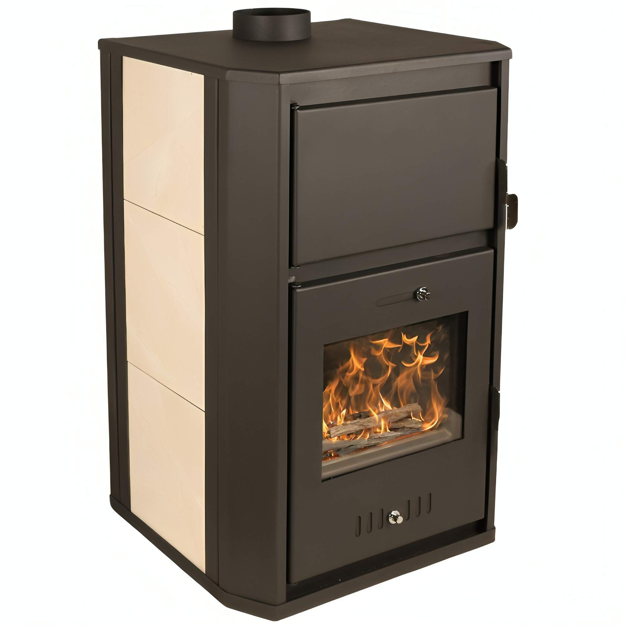 ᐉ Wood burning stove with back boiler Balkan Energy Viviana, 22.43 26