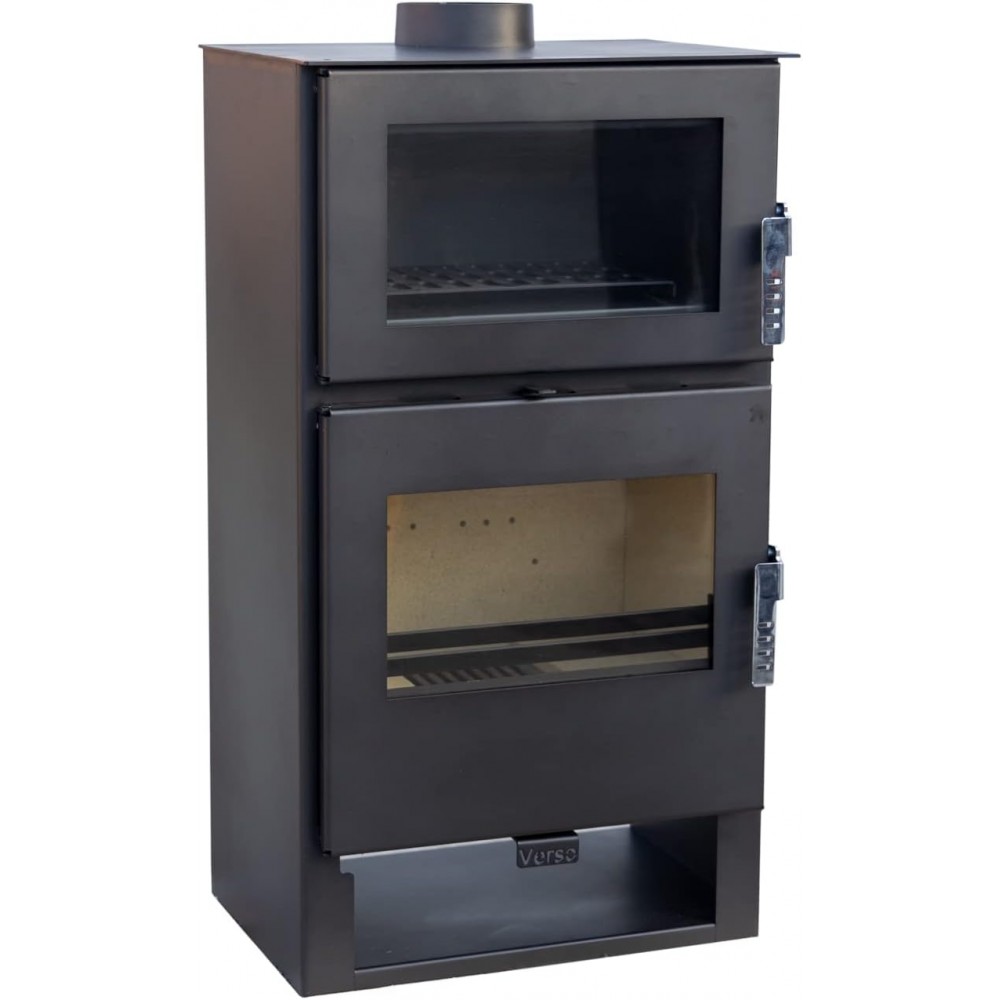 Wood burning stove with oven Verso F, 9 kW | Wood Burning Stoves |  |