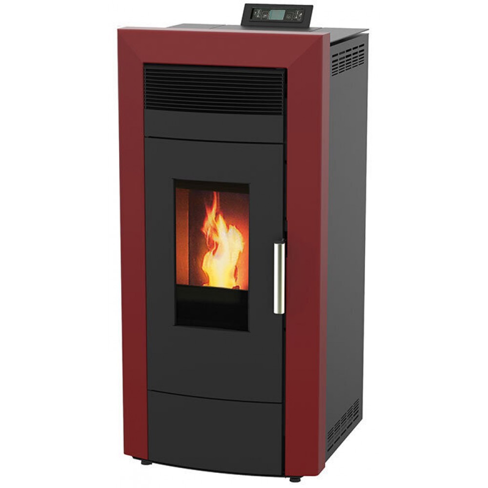 Pellet boiler stove Alfa Plam Commo Bordeaux, 22.5kW | Pellet Stoves With Back Boiler | Pellet Stoves |