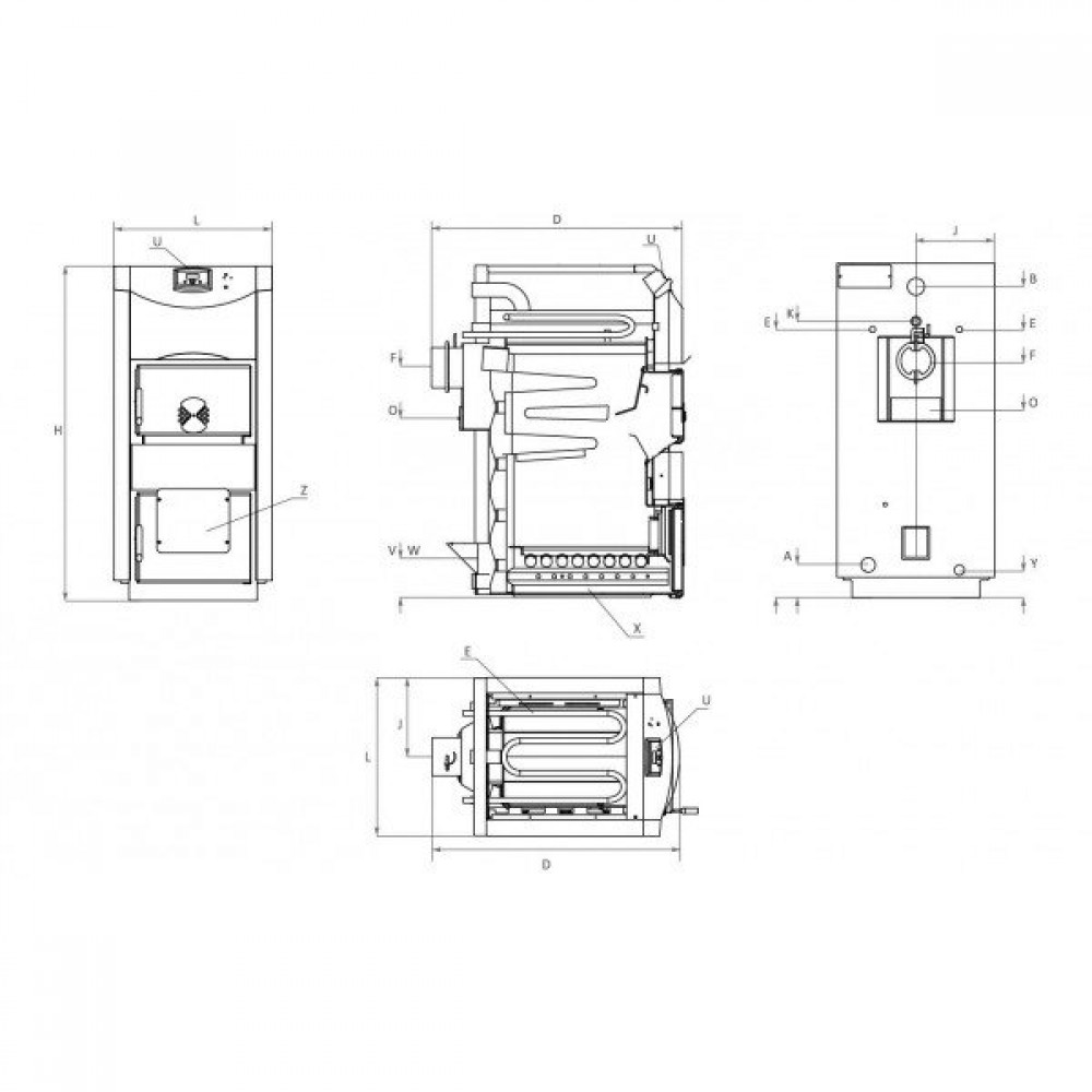 Wood burning boiler BURNiT NWB PRIME 90, 90kW | Wood Burning Boilers | Wood |