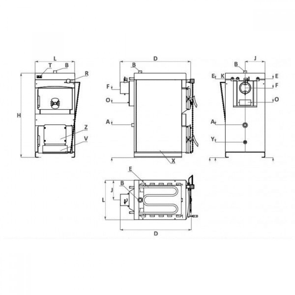 Wood burning boiler BURNiT NWB MAX 110, 110kW | Wood Burning Boilers | Wood |
