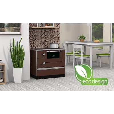 Wood burning cooker Alfa Plam Alfa 90 H Favorit Brown Left, 6.4kW - Product Comparison