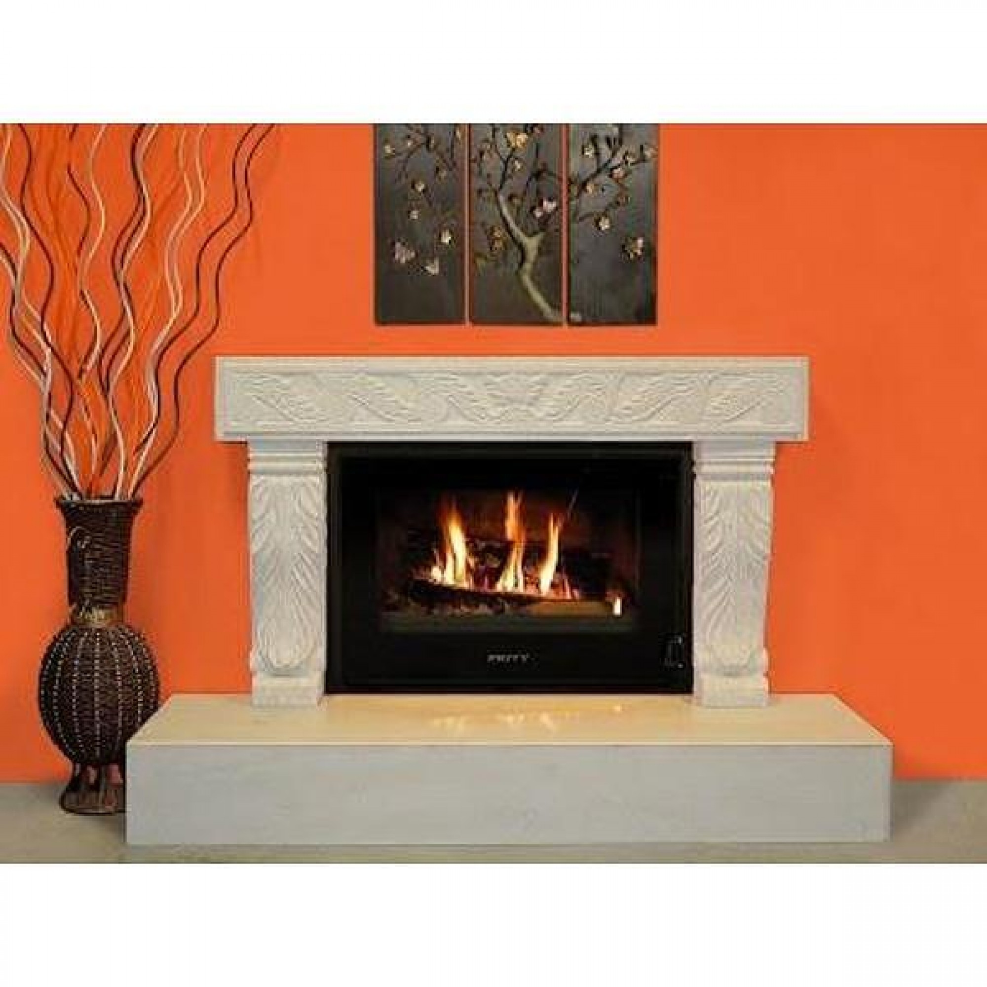 Wood Burning Fireplace Prity P TV, 13.1kW – Best Price & Free Delivery