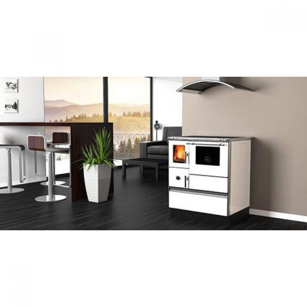 Wood cooker stove Alfa Plam Dominant 70 White, 6.3kW | Wood Cooker Stoves |  |