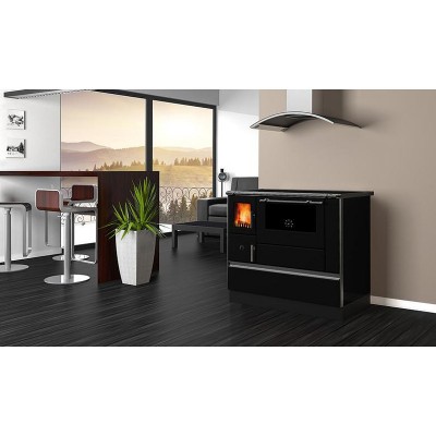 Wood burning cooker Alfa Plam Dominant 90H Anthracite, 6.5kW - Product Comparison