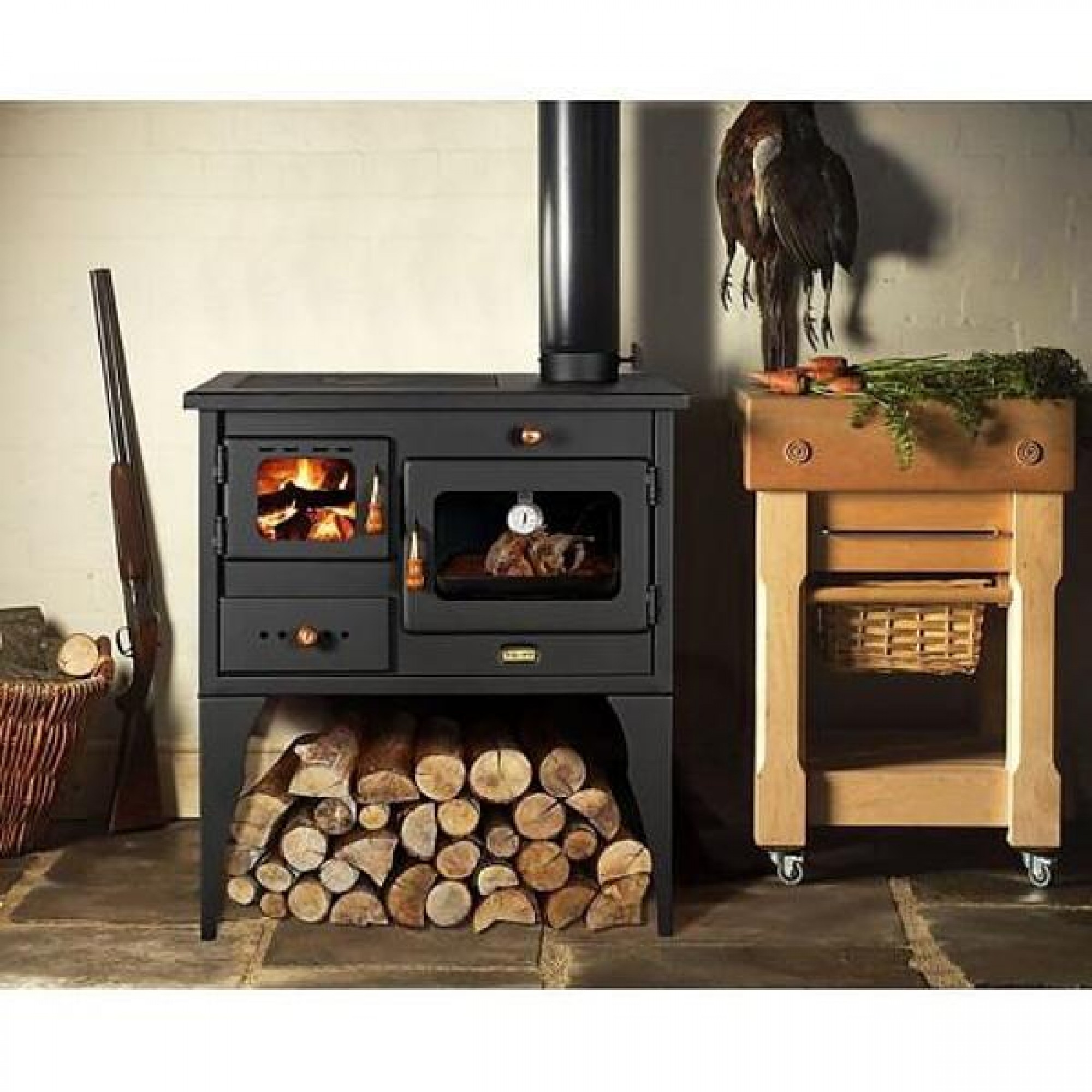 Cuisinière à bois Prity FM, 12 kW - Feu Noble