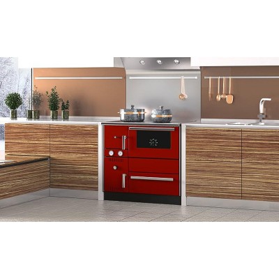 Wood burning cooker with back boiler Alfa Plam Alfa Term 20 Red, 23kW - Cookers With Back Boiler