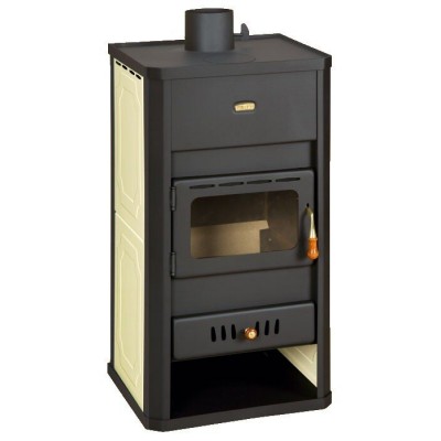 Wood burning stove with back boiler Prity S3 W13, 15kW, Log - Prity