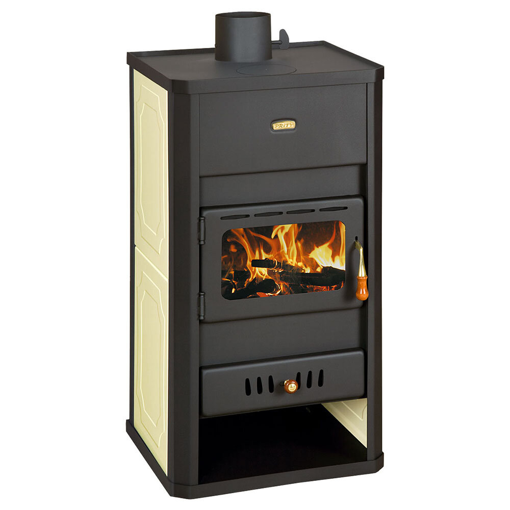 Wood burning stove with back boiler Prity S3 W13, 9.9kW, Log | Wood Stoves With Back Boiler | Wood Burning Stoves |