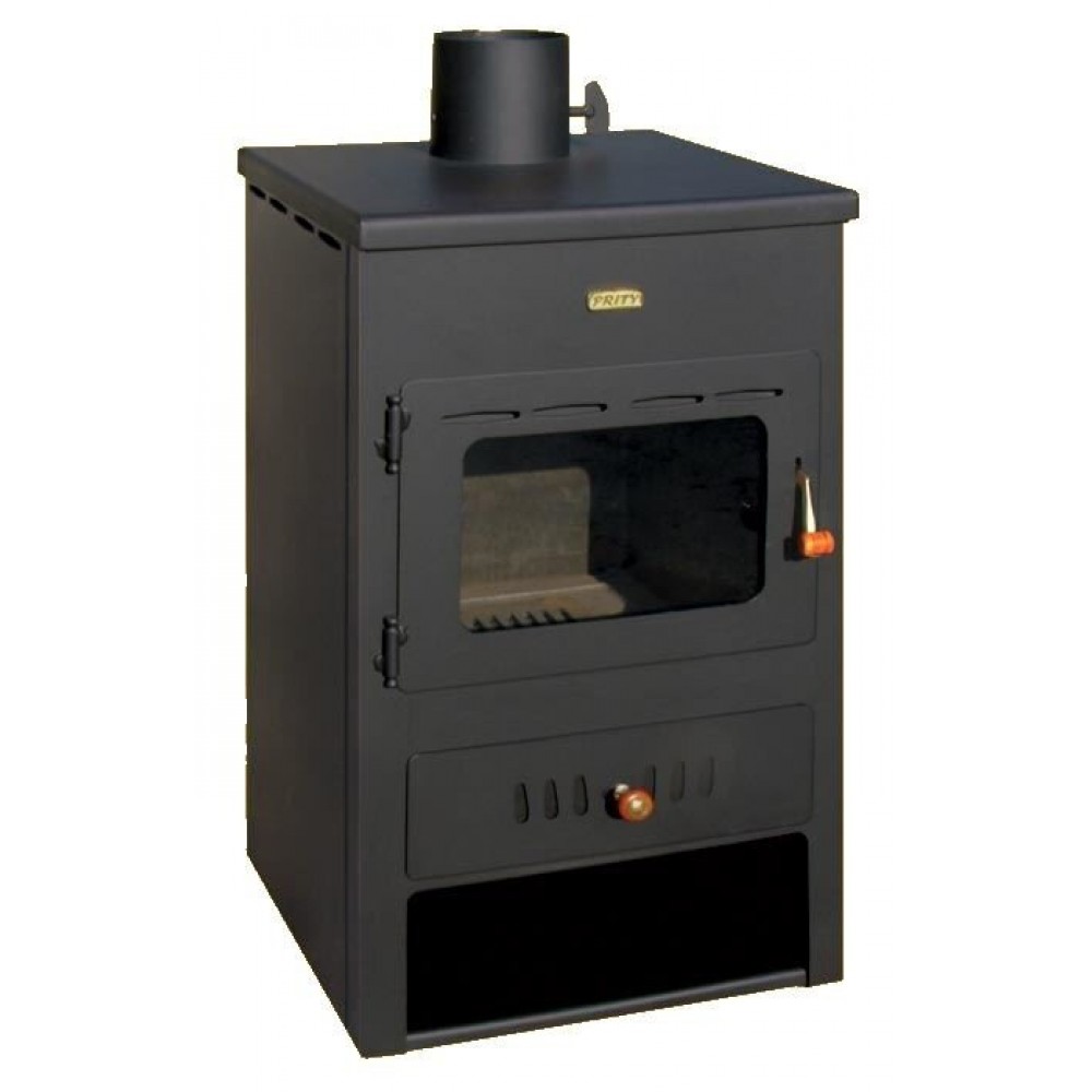Wood Burning Stove With Back Boiler Prity K1 W8, 7kW | Wood Stoves With Back Boiler | Wood Burning Stoves |