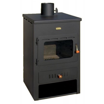 Multi Fuel Stove With Back Boiler Prity K1 W8, 13.1kW - Stoves