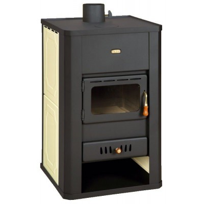 Multi Fuel Stove With Back Boiler Prity S3 W17, 17.8kW - Stoves