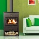 Wood burning stove with back boiler and cast iron top Prity K1 CP W8, 7kW | Wood Stoves With Back Boiler | Wood Burning Stoves |