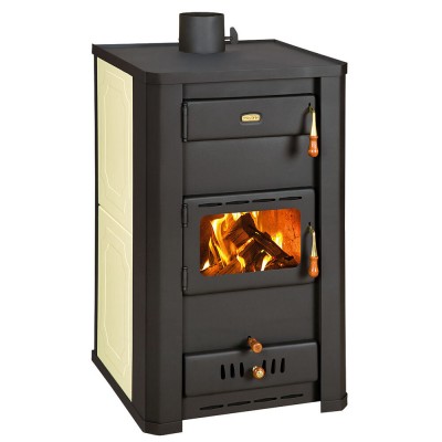 Wood Burning Stove With Back Boiler Prity S3 W21, 16.4kW - Prity