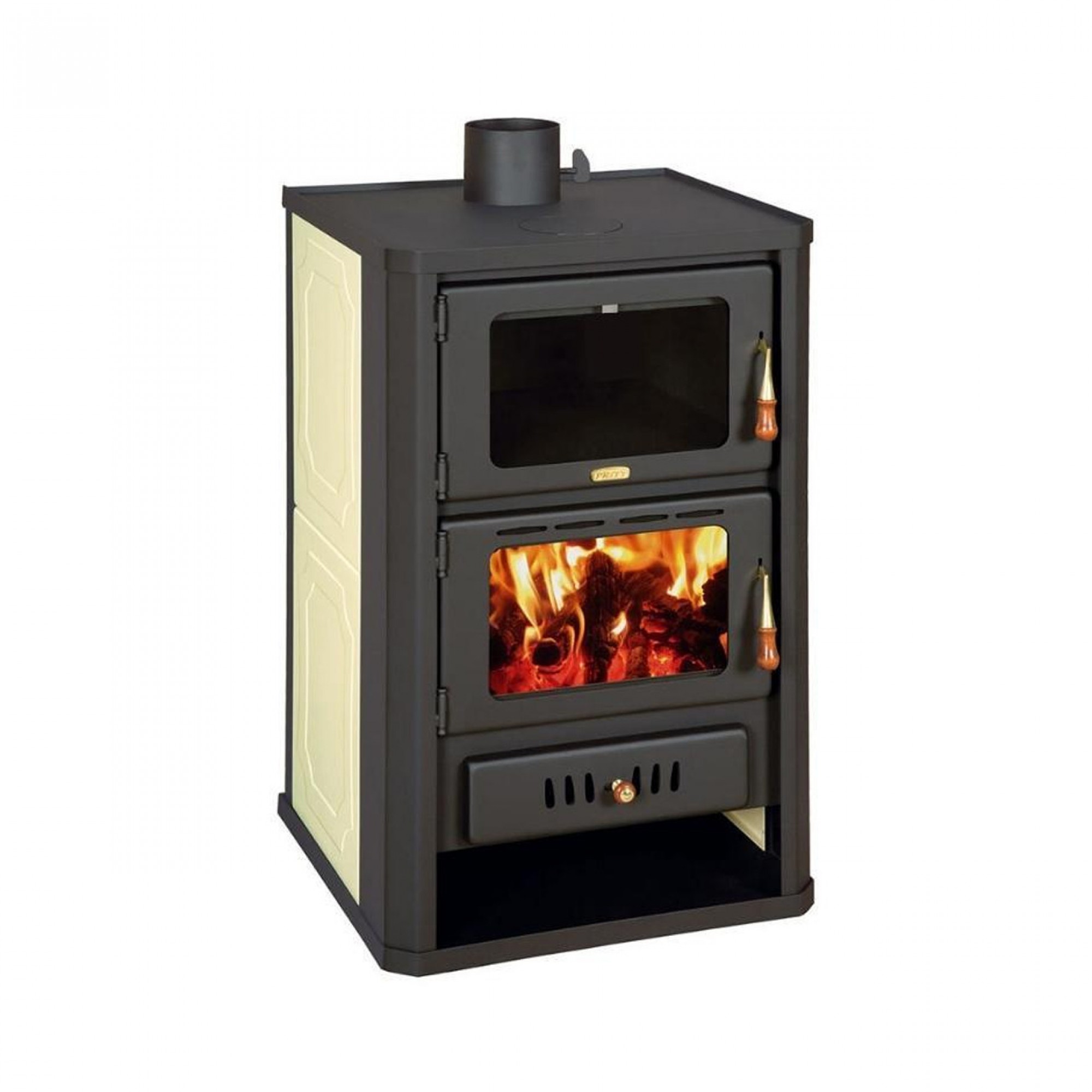 ᐉ Wood Burning Stove With Back Boiler and Oven Prity FG W15, 19.8kW