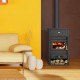 Wood burning stove with back boiler Prity K2 CP W13, 9.9kW | Wood Stoves With Back Boiler | Wood Burning Stoves |