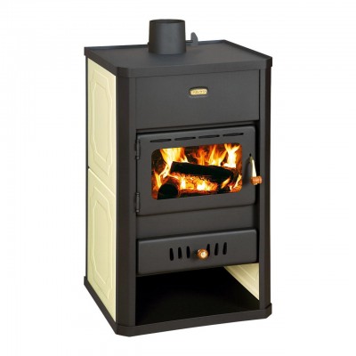 Multi Fuel Stove With Back Boiler Prity S1 W10, 13.3kW - Stoves