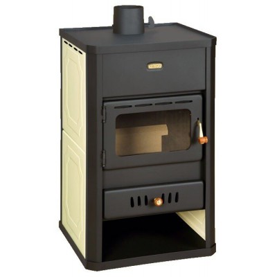 Multi Fuel Stove With Back Boiler Prity S1 W10, 13.3kW - Stoves