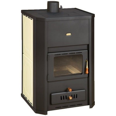 Wood Burning Stove With Back Boiler Prity WD W24, 24.3kW - Prity