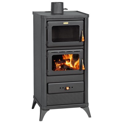Wood burning stove with oven Prity FM E 12.1kW, Log - Prity