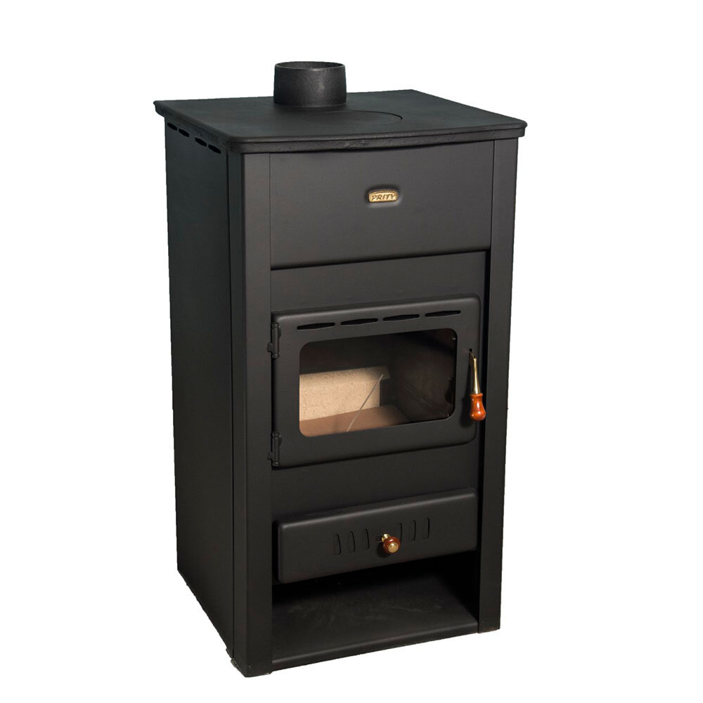 Wood burning stove Prity K2 CP with cast iron top, 10.4kW, Log | Wood Burning Stoves | Stoves |