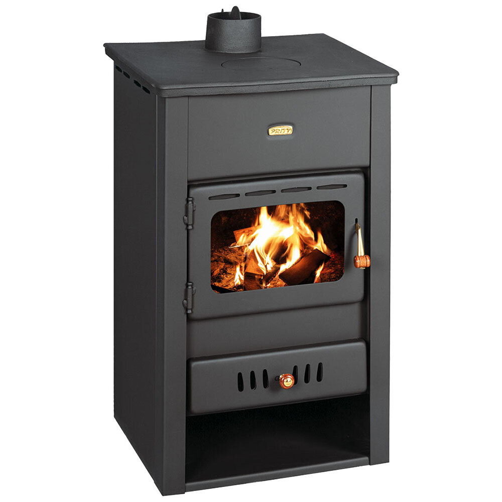 Wood burning stove Prity K2 CP with cast iron top, 10.4kW, Log | Wood Burning Stoves | Stoves |