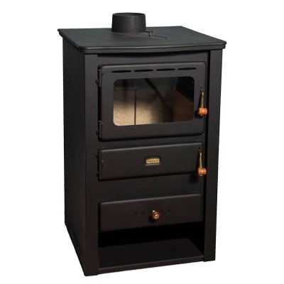 Wood burning stove Prity K22 CP with cast iron top, 10.4kW, Log - Stoves