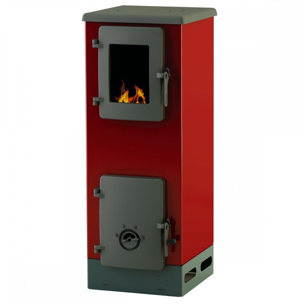 Wood burning stove Alfa Plam Vulkan S 4kW Red, Log | Wood Burning Stoves | Stoves |