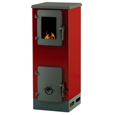 Wood burning stove Alfa Plam Vulkan S 4kW Red, Log - Product Comparison