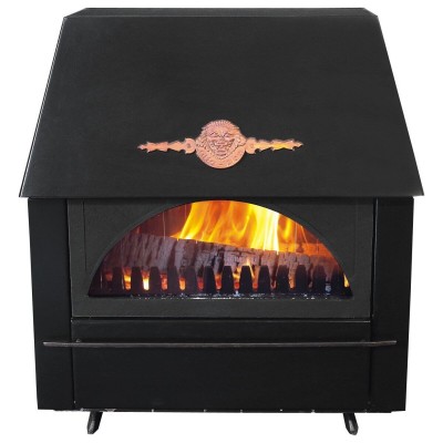 Wood burning stove Alfa Plam Rustikal with cast iron door, 11kW, Log - Product Comparison
