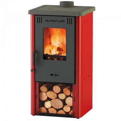 Wood burning stove Alfa Plam Elita 6kW, Log - Alfa-Plam