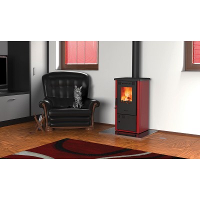 Wood burning stove Alfa Plam Elita 2 Red 6kW, Log - Product Comparison