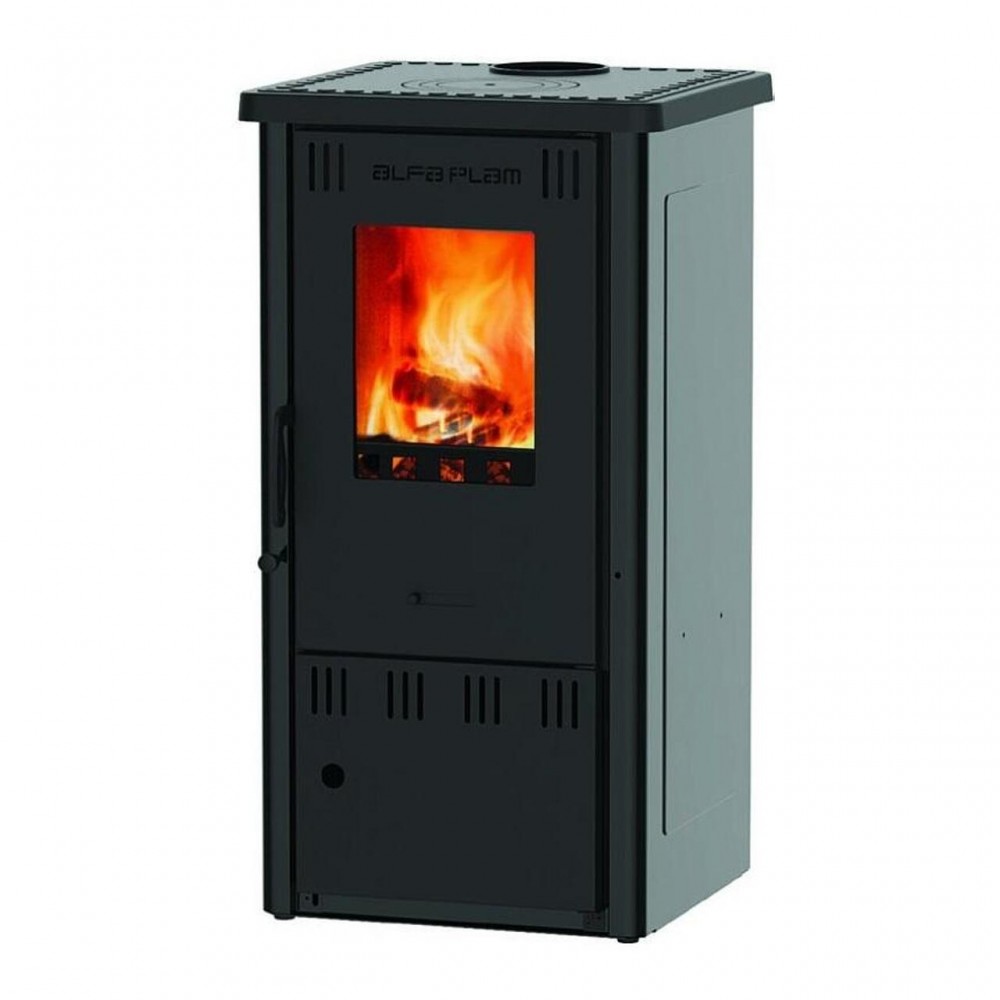 Wood burning stove Alfa Plam Elita 2 Anthracite 6kW, Log | Wood Burning Stoves | Stoves |