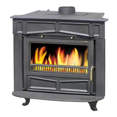 Wood burning stove Plamen Glas Franklin 11kW, Log - Plamen