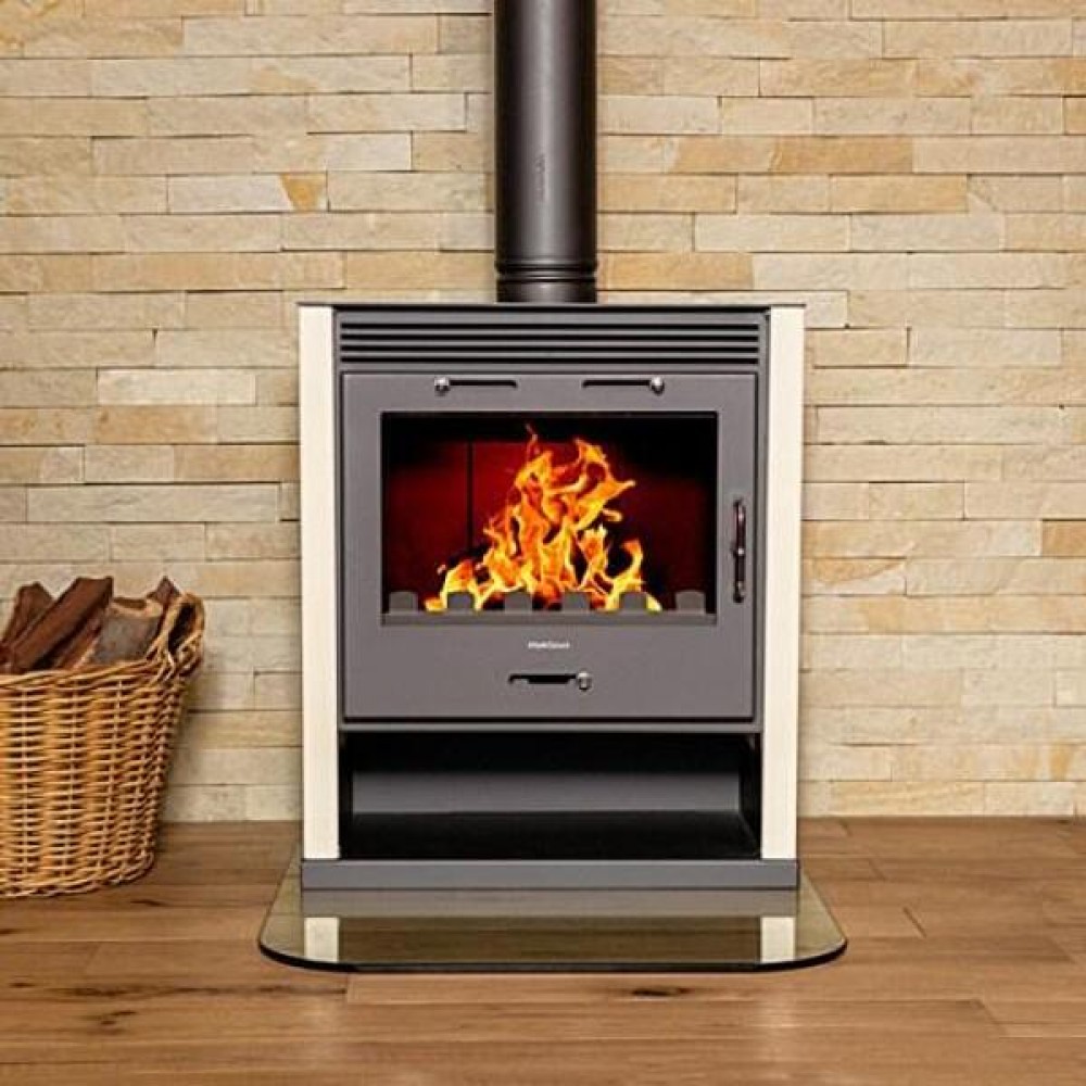 Multi Fuel Boiler Stove Victoria 05 Rubin BO, ivory,13kW | Multi Fuel Stoves With Back Boiler | Stoves |
