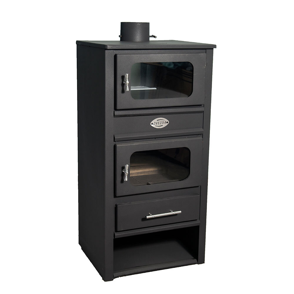 Wood burning boiler stove with oven Zvezda MF VR 9, 17.2kW | Multi Fuel Stoves With Back Boiler | Stoves |